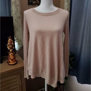 Verve Ami Nordic Blush Shimmer Tunic Sweater Small NWT